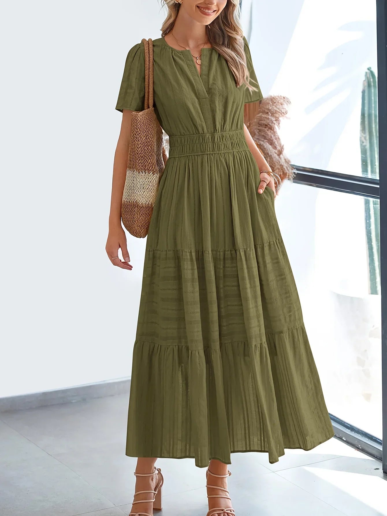 NATALIE - ELEGANT BELLY COVERING DRESS