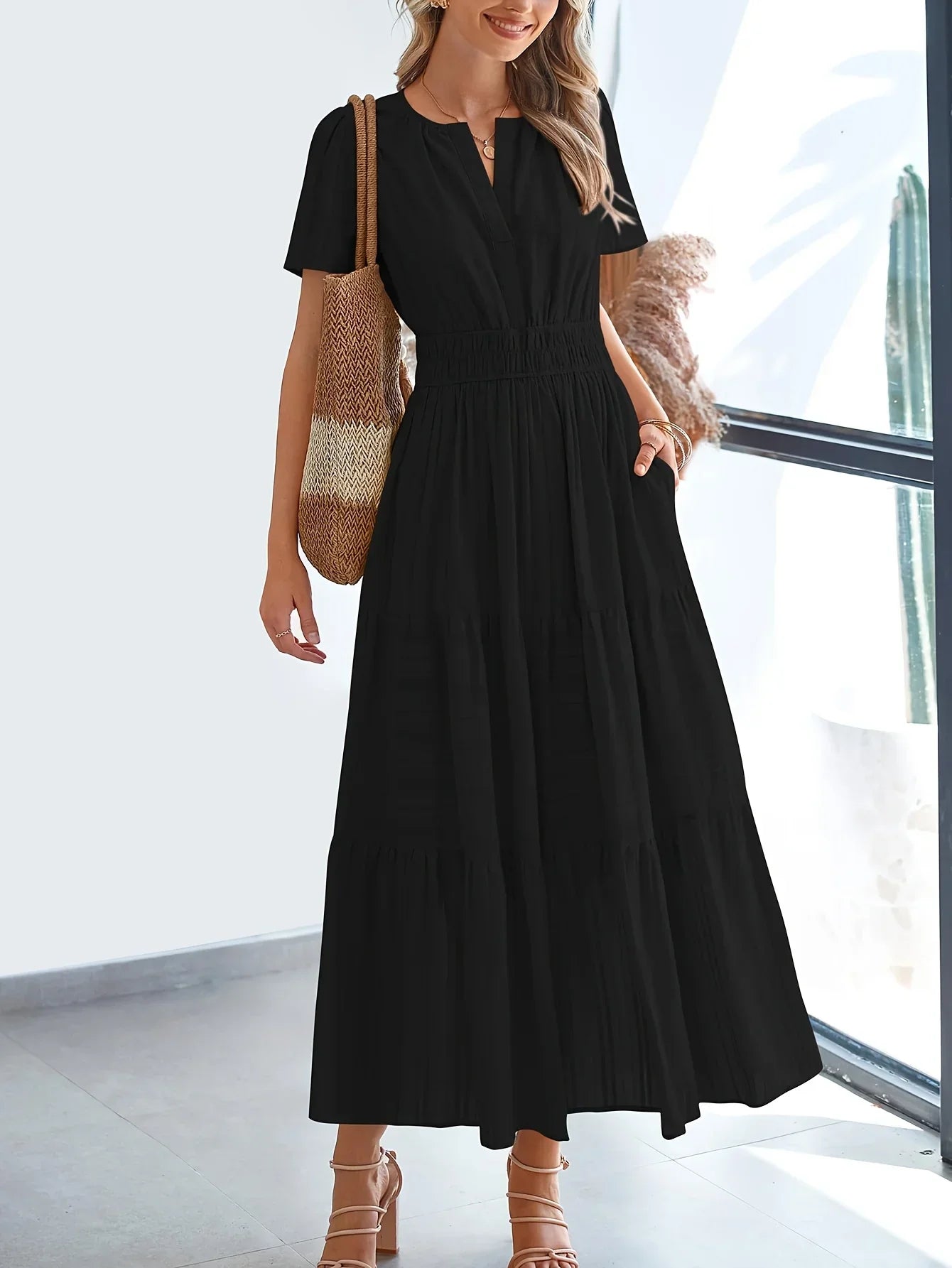 NATALIE - ELEGANT BELLY COVERING DRESS